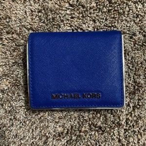 Michael Kors Blue Bifold Wallet